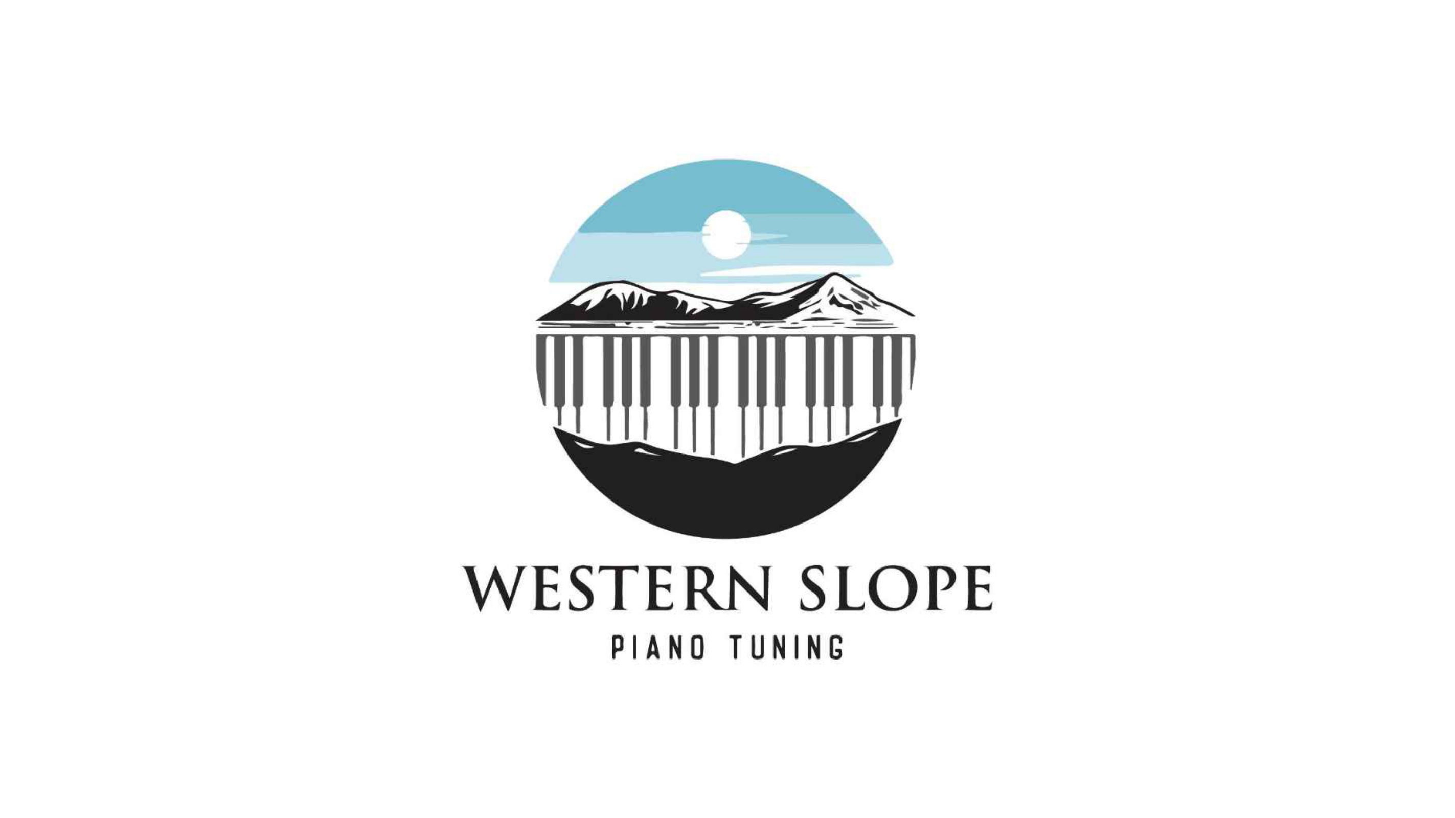Western Slope Piano Tuning logo design